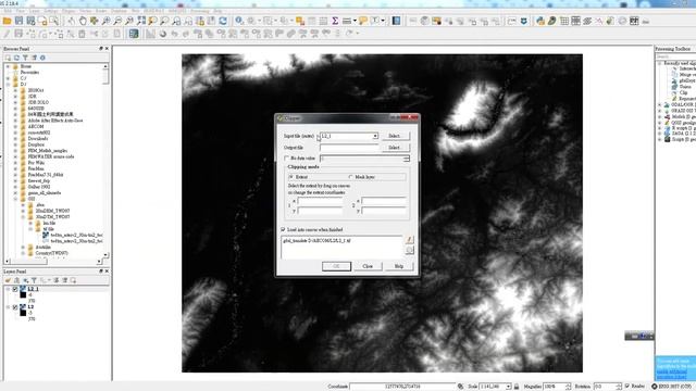 transfer tif to xyz and coordinate system in QGIS смотреть онлайн