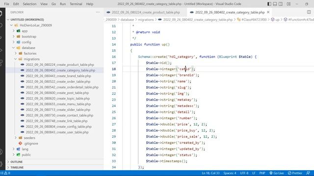 Bài 5 Hướng dẫn tạo cơ sở dữ liệu bằng Migrations trong Laravel смотреть онлайн
