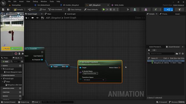 17-08. Slingshot Animation Blueprint смотреть онлайн