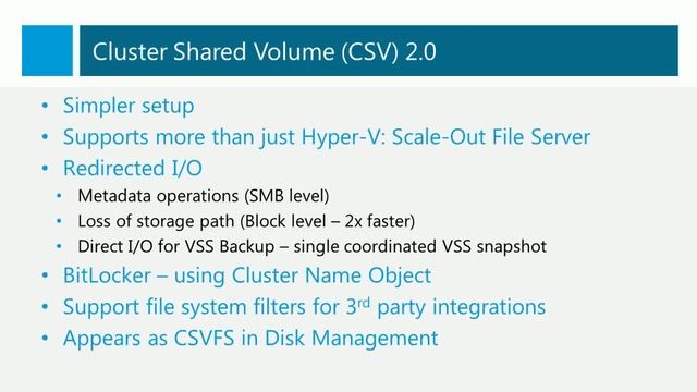 Windows Server 2012 Failover Clustering Improvements смотреть онлайн