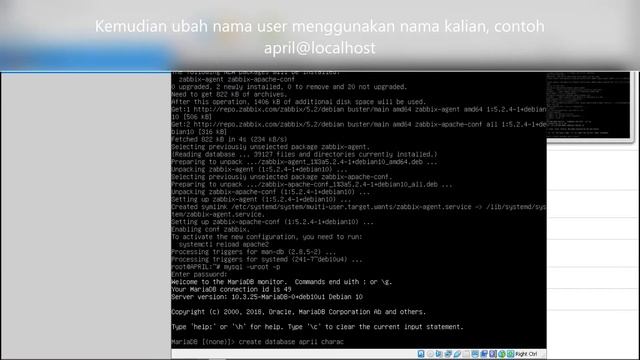 Konfigurasi Zabbix Server Monitoring Virtualbox Debian смотреть онлайн