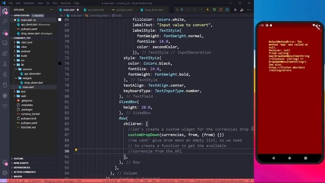 Make a Currency converter App using Flutter and Android Studio смотреть онлайн