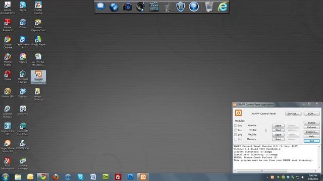 Installing XAMPP on Windows 7 Part 2. смотреть онлайн