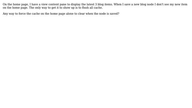 Drupal: View using views content pane not updating on node save смотреть онлайн