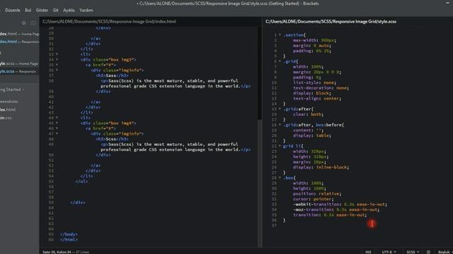BUILDING RESPONSIVE IMAGE GRID WITH ANİMATION IN SASS (SCSS) смотреть онлайн