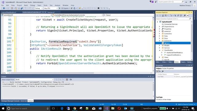 OpenIdDict Token Authentication with ASP.NET Core 2.x смотреть онлайн