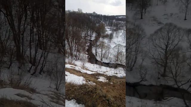 Тутаев,Ярославской области...крутой берег р. Рыкуши... смотреть онлайн