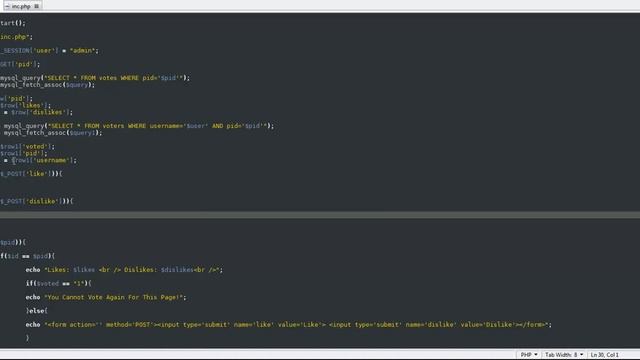 Like And Dislike Feature In PHP Part 2 смотреть онлайн