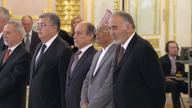 Вручение верительных грамот Президенту России смотреть онлайн