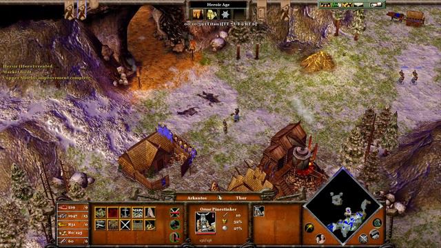 Age of Mythology - Extended Edition Walkthrough - 23. The Dwarven Forge (Titan Difficulty) смотреть онлайн