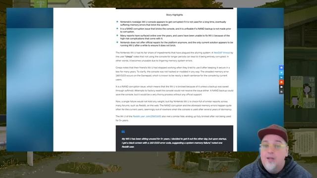 Your Nintendo Wii U Will DIE If You Don't Use It?! BRICKED & Destined For The DUMP? смотреть онлайн