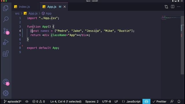 ReactJS Course [3] - Ternary Operators, Lists in React, Css in React смотреть онлайн