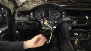 Снятие ленточного механизма SRS VW Jetta 6