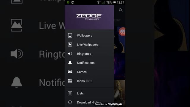 Обзор приложения Zedge для Android.