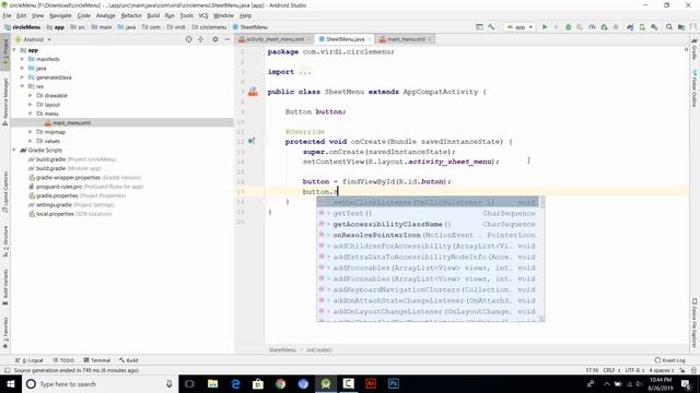 Bottom Sheet Menu In Android Studio | android development tutorial смотреть онлайн