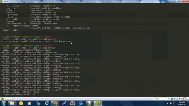 error: pathspec 'commit'' did not match any file(s) known to git. смотреть онлайн