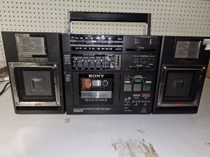 Sony Stereo Boombox Aux Radio & Phono CFS-9000  Cassette Player-ЯПОНИЯ-80 Х