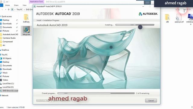 شرح تسطيب اتوكاد 2019 how install Autocad 2019 easy way смотреть онлайн
