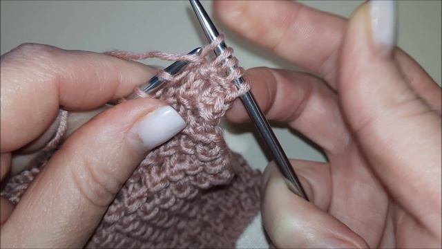 Красивый узор спицами. смотреть онлайн