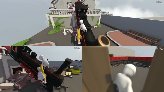 Human Fall Flat 3 Player Splitscreen Coop смотреть онлайн