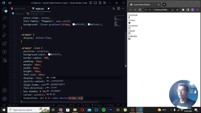 Java Course Project Based Learning 28 - Social Media Button In Java смотреть онлайн