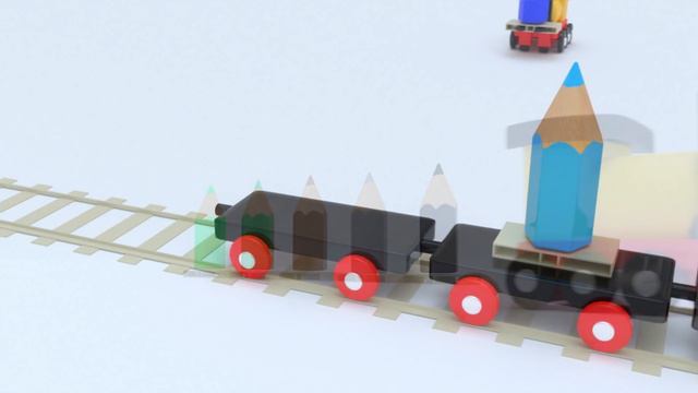 Learn Colors with our friend Mr.train and his friend the little forklift toy смотреть онлайн