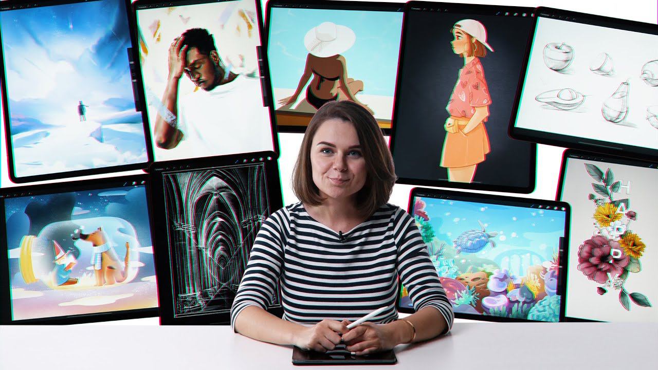Промо онлайн-курса «Основы работы в Procreate» смотреть онлайн