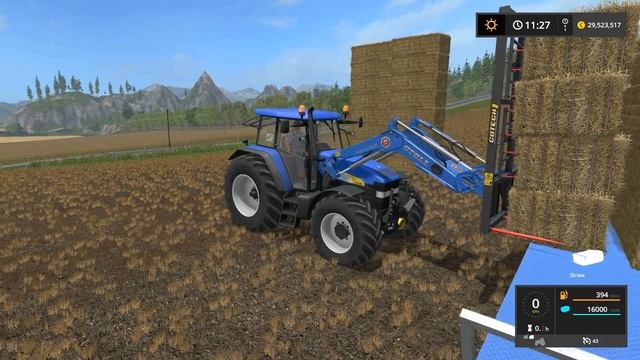 Farming Simulator 17 NEW HOLLAND TM190 TRACTOR смотреть онлайн