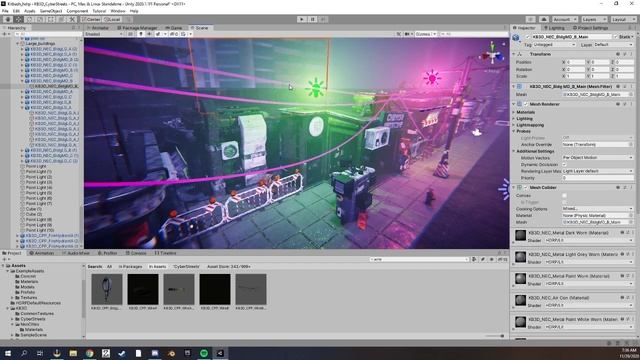 Unity 3D | Using KitBash3D Environment Kit | Cyberpunk Sci Fi City смотреть онлайн