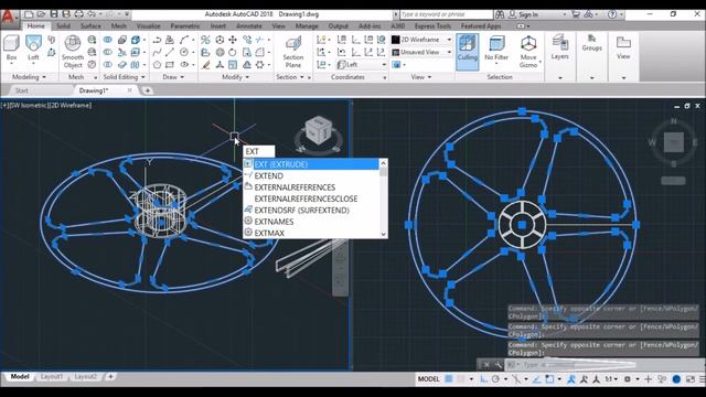 Autocad 3D Modeling - Mag Wheel Tutorial - Autocad 2018 смотреть онлайн