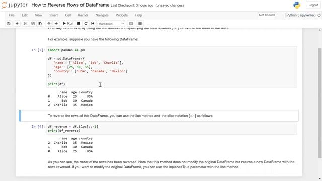 How To Reverse Rows of Data Frame смотреть онлайн