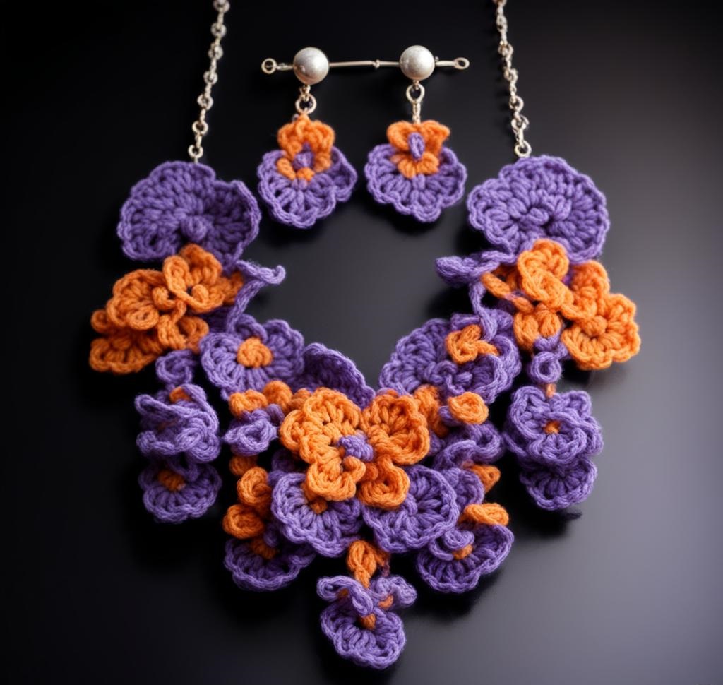 ВЯЗАНИЕ, УКРАШЕНИЯ, С ЦВЕТАМИ И ЛИСТЬЯМИ ОТ НЕЙРОСЕТИ. ПОДБОРКА №5. смотреть онлайн