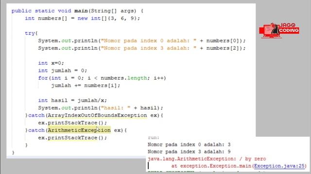 4.1 Exception Handling Dalam Java Programming смотреть онлайн
