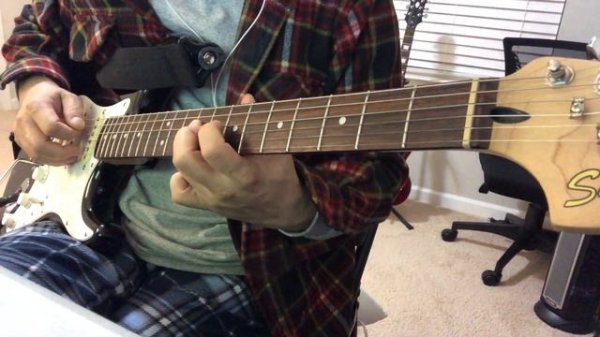 Deep Purple When a Blind Man Cries, solo part practice