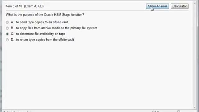 1Z0-433 Oracle Hierarchical Storage Manager 6.0 Implementation Essentials смотреть онлайн