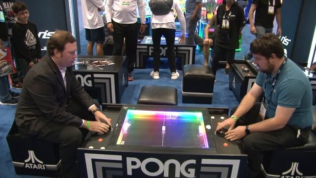 New Version Of PONG Arcade Game at IAAPA 2017 смотреть онлайн