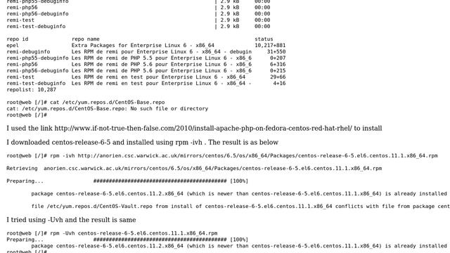 DevOps & SysAdmins: CENTOS 6.5 x86_64 fails to install httpd using yum смотреть онлайн