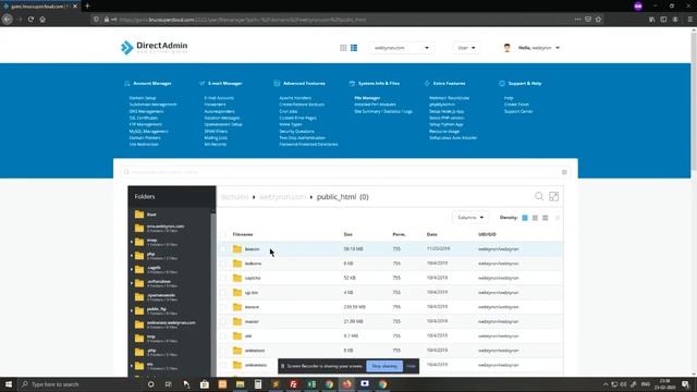 How to move files or folder in direct admin file manager смотреть онлайн