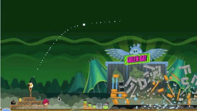 Angry Birds - Facebook Friends Green Day 3 Star Walkthrough Golden Grenade EGG Level 3 - UNO DOS TR смотреть онлайн