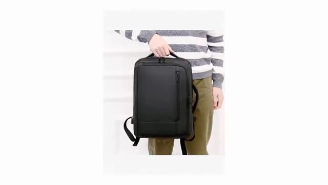Men 15.6 Inch USB Charging Business Laptop Bag Backpack Стильный удобный рюкзак для ноутбука мужско смотреть онлайн