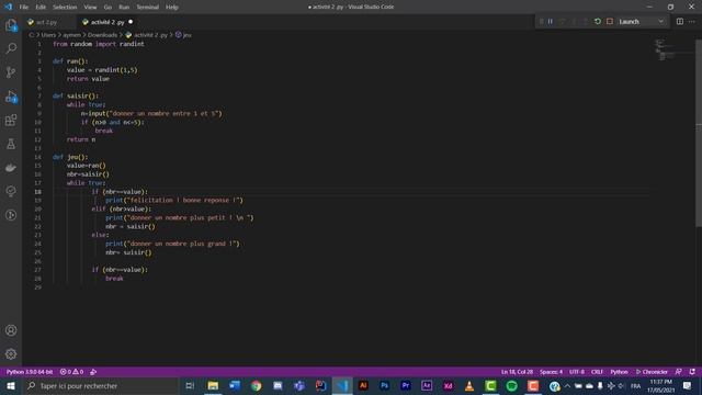 Compte rendu activité 2 python : 1er licence computer science смотреть онлайн