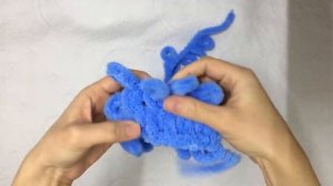 Плюшевый плед своими руками для начинающих. Вяжем без спиц и крючка из Alize puffy узор «ВОЛНА"