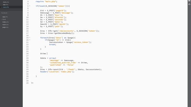 Creating a Scheduled Post using Facebook PHP SDK V5 смотреть онлайн