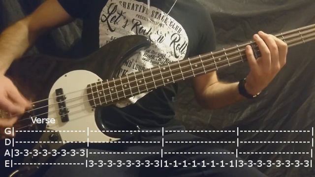 blink-182 - All The Small Things Bass Cover (Tabs) смотреть онлайн