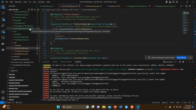 Spring boot Java for customer which built with docker смотреть онлайн