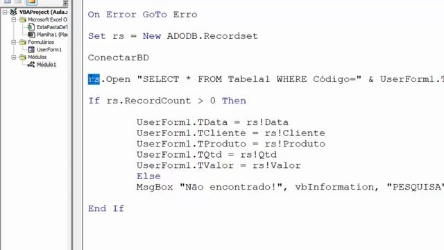Pesquisar em Banco de Dados Access com Formulário Excel VBA - Aula 02 смотреть онлайн