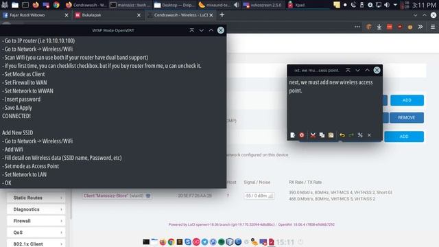 Tutorial WISP Mode In OpenWRT