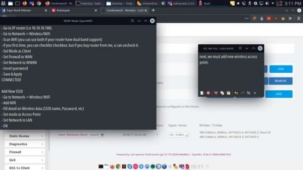 Tutorial WISP Mode in OpenWRT