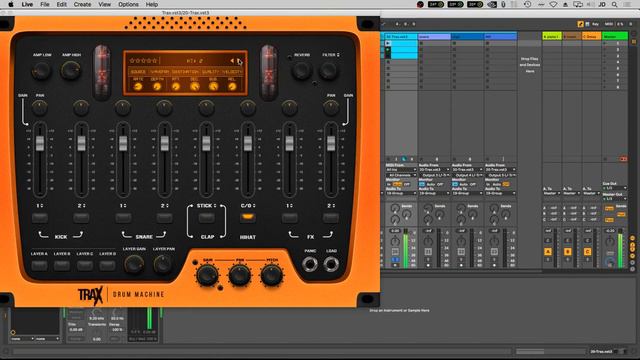 Trax VST Drum Plugin - Ableton Live Demonstration смотреть онлайн