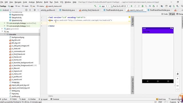 Chat Me App - 26 - Firebase Live Searching using SearchView Android Studio - Social Networking App смотреть онлайн